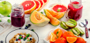 Batidas, Frutas, Muesli e Frutas Vermelhas