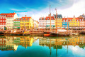 Frente para o Rio em Nyhavn, Copenhague, Dinamarca