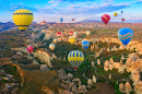 Balões de Ar Quente sobre a Cappadocia, Turquia