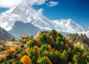 Montanha Manaslu no Himalaia, Nepal