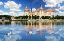 Castelo de Moritzburg, perto de Dresden, Alemanha