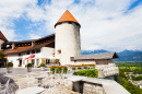 Jardim Interno do Castelo Bled, Eslovênia