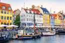 Beira-mar de Nyhavn, Copenhague, Dinamarca