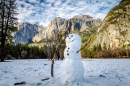 Boneco de Neve no Vale de Yosemite