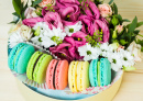 Flores e Macarons