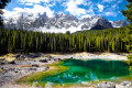 Lago Carezza, Dolomites, Alpes Italianos