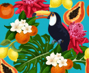 Tucano e Frutas Exóticas
