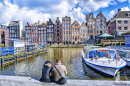 Paisagem Aquática de Amsterdã, Holanda