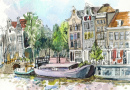 Amsterdã em Aquarela