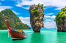Ilha do James Bond próximo a Phuket, Tailândia