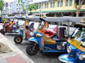 Tuk-tuk Táxis, Bangkok, Tailândia