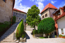 Pátio do Castelo Bled, Eslovênia