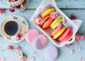 Macarons Franceses com Café