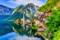 Vila da Montanha de Hallstatt, Alpes Austríacos