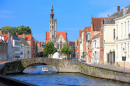 Canal em Bruges, Bélgica