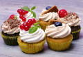 Cupcakes com Frutas Vermelhas Frescas