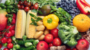 Variedade de Frutas e Vegetais Frescas