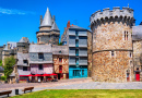 Cidade Velha Medieval Vitre, Bretanha, França