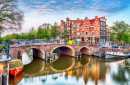 Pontes Sobre Canais em Amsterdã, Países Baixos