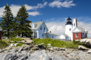 Farol de Pemaquid Point em Bristol, Maine