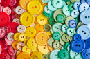 Botões de Plástico Coloridos