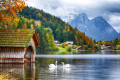 Lago Grundlsee, Alpes Austríacos