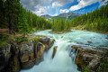 Cachoeira Superior de Sunwapta, Parque Nacional de Jasper, Canadá