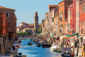 Canal em Murano, Itália