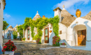 Casas Trulli Tradicionais, Cidade de Alberobello, Itália