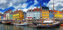Beira-rio de Nyhavn, Copenhague, Dinamarca
