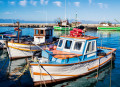 Barcos de Pesca na Kalk Bay, África do Sul