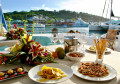 Jantar no Antigua Yacht Club