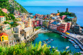Cidade de Vernazza, Ligúria, Itália