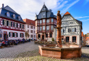 Praça do Mercado em Heppenheim, Alemanha