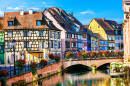 Canal em Colmar, França
