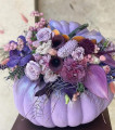 purple pumpkin arrangement