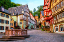 Cidade Velha de Miltenberg, Baviera, Alemanha