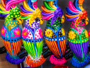 Papagaios de Cerâmica em Oaxaca, México