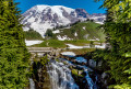 Cascata de Myrtle Falls, Monte Rainier, Washington