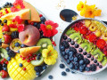 Bandeja de Frutas e Tigela de Smoothie