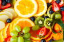 Frutas Frescas e Frutas Vermelhas de Perto
