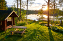 Cabana no Lago na Finlândia