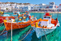 Porto da Cidade de Chora, Ilha de Mykonos, Grécia