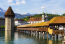 Ponte Kapellbrücke em Lucerna, Suíça
