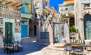 Vila de Pyrgi na Ilha Grega de Chios