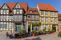 Praça do Castelo em Quedlinburg, Alemanha