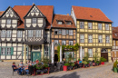 Praça do Castelo em Quedlinburg, Alemanha