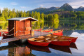 Lago de Montanha Strbske Pleso, Eslováquia