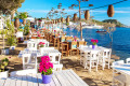 Restaurante de Praia em Bodrum, Turquia