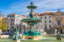 Fonte da Praça Rossio, Lisboa, Portugal